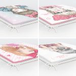 4'lü Sevimli Pop-Art Çizimli Kızlar Fermuarlı Sandalye Minderi Seti Realhomes