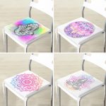 4'lü Özel Tasarım Fatma Ana Eli Desenli Fermuarlı Sandalye Minderi Seti Realhomes