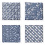 - RealHomes Fermuarlı Sandalye Minderi - Realhomes 4'lü Kot Zemin Üzerinde Yıldız Ve Kristal Taneleri Motifli Özel Tasarım Dijital Baskılı Fermuarlı Sandalye Minderi Seti Realhomes