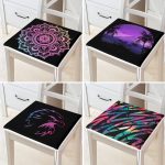 - RealHomes Fermuarlı Sandalye Minderi - Realhomes  4'lü Neon Geometrik Çizim Tasarımlı Modern Dijital Baskılı Fermuarlı Sandalye Minderi Seti Realhomes