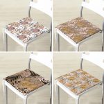 - RealHomes Fermuarlı Sandalye Minderi - Realhomes 4'lü Özel Tasarım Kurumuş Yaprak Ve Portre Çizim Motifli Fermuarlı Sandalye Minderi Seti Realhomes