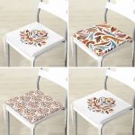 4'lü Minimal Tasarımlı Modern Fermuarlı Sandalye Minderi Seti Realhomes