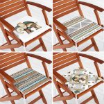 - RealHomes Fermuarlı Sandalye Minderi - Realhomes  4'lü Etnik Fil Figürlü Dijital Baskılı Fermuarlı Sandalye Minderi Seti Realhomes