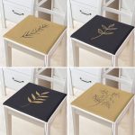 - RealHomes Fermuarlı Sandalye Minderi - Realhomes  4'lü Krem Füme Zemin Çiçek Çizimli Fermuarlı Sandalye Minderi Seti Realhomes