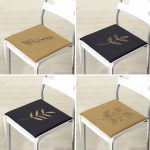 - RealHomes Fermuarlı Sandalye Minderi - Realhomes  4'lü Krem Füme Zemin Çiçek Çizimli Fermuarlı Sandalye Minderi Seti Realhomes