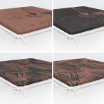 4'lü Soft Renkli Tropik Yaprak Çizimli Fermuarlı Sandalye Minderi Seti Realhomes