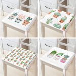 - RealHomes Fermuarlı Sandalye Minderi - Realhomes 4'lü Minimal Kaktüs Tasarımlı Dijital Baskılı Fermuarlı Sandalye Minderi Seti Realhomes