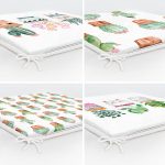 - RealHomes Fermuarlı Sandalye Minderi - Realhomes 4'lü Minimal Kaktüs Tasarımlı Dijital Baskılı Fermuarlı Sandalye Minderi Seti Realhomes