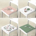 - RealHomes Fermuarlı Sandalye Minderi - Realhomes  4'lü Onedraw Figürlü Çiçek Tasarımlı Fermuarlı Sandalye Minderi Seti Realhomes