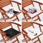 - RealHomes Fermuarlı Sandalye Minderi - Realhomes  4'lü Portre Motifli Onedraw Temalı Fermuarlı Sandalye Minderi Seti Realhomes