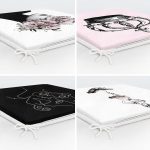 - RealHomes Fermuarlı Sandalye Minderi - Realhomes  4'lü Portre Motifli Onedraw Temalı Fermuarlı Sandalye Minderi Seti Realhomes