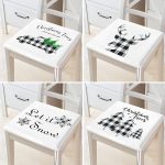 - RealHomes Fermuarlı Sandalye Minderi - Realhomes 4'lü Ekose Temalı Mery Christmas Tasarımlı Fermuarlı Sandalye Minderi Seti Realhomes