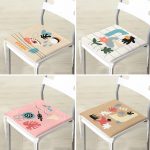 - RealHomes Fermuarlı Sandalye Minderi - Realhomes 4'lü Minimal Tasarımlı Bohem Dijital Baskılı Fermuarlı Sandalye Minderi Seti Realhomes