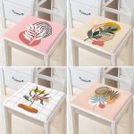 - RealHomes Fermuarlı Sandalye Minderi - Realhomes  4'lü Bohem Tropik Yaprak Motifli Fermuarlı Sandalye Minderi Seti Realhomes