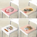 - RealHomes Fermuarlı Sandalye Minderi - Realhomes  4'lü Bohem Tropik Yaprak Motifli Fermuarlı Sandalye Minderi Seti Realhomes