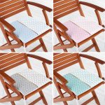 - RealHomes Fermuarlı Sandalye Minderi - Realhomes 4'lü Renkli Ogea Tasarımlı Dijital Baskılı Fermuarlı Sandalye Minderi Seti Realhomes