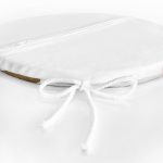 Özel Tasarım Yaprak Motifli Dijital Baskılı Modern Yuvarlak Fermuarlı Sandalye Minderi Realhomes