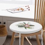 - RealHomes Yuvarlak Fermuarlı Minder - Realhomes Tropik Yaprak Tasarımlı Dijital Baskılı Yuvarlak Fermuarlı Sandalye Minderi Realhomes