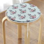 - RealHomes Yuvarlak Fermuarlı Minder - Realhomes Mint Yeşili Zemin Çapa Tasarımlı Dijital Baskılı Yuvarlak Fermuarlı Sandalye Minderi Realhomes