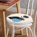 - RealHomes Yuvarlak Fermuarlı Minder - Realhomes Sanatsal Yeşeren Çiçek Tasarımlı Dijital Baskılı Yuvarlak Fermuarlı Sandalye Minderi Realhomes