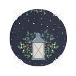 - RealHomes Yuvarlak Fermuarlı Minder - Realhomes Lacivert Zeminli Özel Tasarımlı Dijital Baskılı Yuvarlak Fermuarlı Sandalye Minderi Realhomes