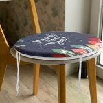 - RealHomes Yuvarlak Fermuarlı Minder - Realhomes Happy New Year Tasarımlı Dijital Baskılı Yuvarlak Fermuarlı Sandalye Minderi Realhomes