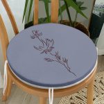 Minimalist Özel Tasarımlı Dijital Baskılı Yuvarlak Fermuarlı Sandalye Minderi Realhomes