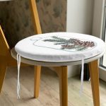 Özel Tasarım Christmas Temalı Dijital Baskılı Yuvarlak Fermuarlı Sandalye Minderi Realhomes