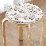 - RealHomes Yuvarlak Fermuarlı Minder - Realhomes Flower & Çiçek Demetleri Özel Tasarım Dijital Baskılı Modern Yuvarlak Fermuarlı Sandalye Minderi Realhomes