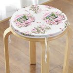 - RealHomes Yuvarlak Fermuarlı Minder - Realhomes  Çiçek Demetleri Özel Tasarım Dijital Baskılı Yuvarlak Fermuarlı Sandalye Minderi Realhomes