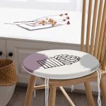 - RealHomes Yuvarlak Fermuarlı Minder - Realhomes  Renkli Zemin Kaktüs Tasarımlı Dijital Baskılı Modern Yuvarlak Fermuarlı Sandalye Minderi Realhomes