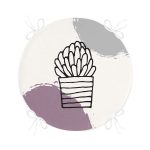 - RealHomes Yuvarlak Fermuarlı Minder - Realhomes  Renkli Zemin Kaktüs Tasarımlı Dijital Baskılı Modern Yuvarlak Fermuarlı Sandalye Minderi Realhomes