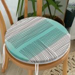 - RealHomes Yuvarlak Fermuarlı Minder - Realhomes Soyut Tarzda Onedraw Çizimli Dijital Baskılı Modern Yuvarlak Fermuarlı Sandalye Minderi Realhomes