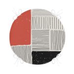 - RealHomes Yuvarlak Fermuarlı Minder - Realhomes Soyut Tarzda Onedraw Çizimli Dijital Baskılı Yuvarlak Fermuarlı Sandalye Minderi Realhomes