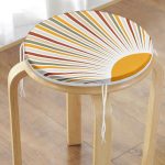 - RealHomes Yuvarlak Fermuarlı Minder - Realhomes  Güneş ve Renkli Işınları Özel Tasarım Dijital Baskılı Yuvarlak Fermuarlı Sandalye Minderi Realhomes