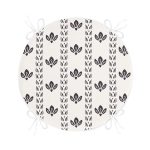 - RealHomes Yuvarlak Fermuarlı Minder - Realhomes  İskandinav Desenli Etnik Tasarımlı Dijital Baskılı Yuvarlak Fermuarlı Sandalye Minderi Realhomes