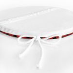 - RealHomes Yuvarlak Fermuarlı Minder - Realhomes  Ekose Zemin Çelenkli Geyik Motifli Dijital Baskılı Modern Yuvarlak Fermuarlı Sandalye Minderi Realhomes