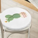 - RealHomes Yuvarlak Fermuarlı Minder - Realhomes  Kaktüs Özel Tasarımlı Dijital Baskılı Modern Yuvarlak Fermuarlı Sandalye Minderi Realhomes