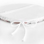 - RealHomes Yuvarlak Fermuarlı Minder - Realhomes  Papatya & Gül Tasarımlı Dijital Baskılı Yuvarlak Fermuarlı Sandalye Minderi Realhomes