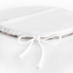 - RealHomes Yuvarlak Fermuarlı Minder - Realhomes  Papatya & Gül Tasarımlı Dijital Baskılı Modern Yuvarlak Fermuarlı Sandalye Minderi Realhomes