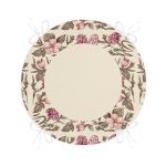 Renkli Çiçek Çerçeveli Dijital Baskılı Modern Yuvarlak Fermuarlı Sandalye Minderi Realhomes