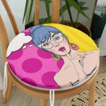 - RealHomes Yuvarlak Fermuarlı Minder - Realhomes Pop Art Dijital Baskılı Yuvarlak Fermuarlı Sandalye Minderi Realhomes