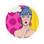 - RealHomes Yuvarlak Fermuarlı Minder - Realhomes Pop Art Dijital Baskılı Yuvarlak Fermuarlı Sandalye Minderi Realhomes