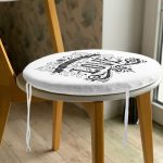 Love Dijital Baskılı Dijital Yuvarlak Fermuarlı Sandalye Minderi Realhomes