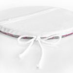 Gri Zemin Ogea Desenli Modern Dijital Yuvarlak Fermuarlı Sandalye Minderi Realhomes