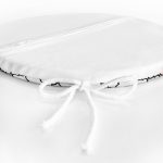 - RealHomes Yuvarlak Fermuarlı Minder - Realhomes  Siyah Beyaz Ogea Desenli Yuvarlak Fermuarlı Sandalye Minderi Realhomes