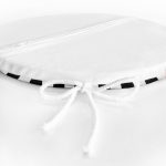 - RealHomes Yuvarlak Fermuarlı Minder - Realhomes  Siyah Beyaz Çizgili Yuvarlak Fermuarlı Sandalye Minderi Realhomes