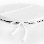 Siyah Beyaz Ekose Desenli Yuvarlak Fermuarlı Sandalye Minderi Realhomes