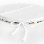 - RealHomes Yuvarlak Fermuarlı Minder - Realhomes  Ananas Desenli Dijital Baskı Yuvarlak Fermuarlı Sandalye Minderi Realhomes