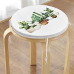 - RealHomes Yuvarlak Fermuarlı Minder - Realhomes Beatiful Cactus Dijital Baskılı Yuvarlak Fermuarlı Sandalye Minderi Realhomes